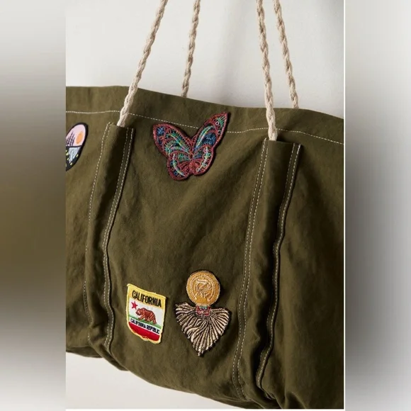 Free People Been There Badge Tote Bag - Picture 2 of 13